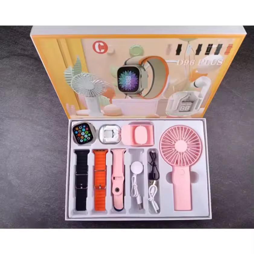 ⌚ Pack Smart Watch D96 Plus – Montre Connectée Multifonctionnelle + Accessoires 🎁