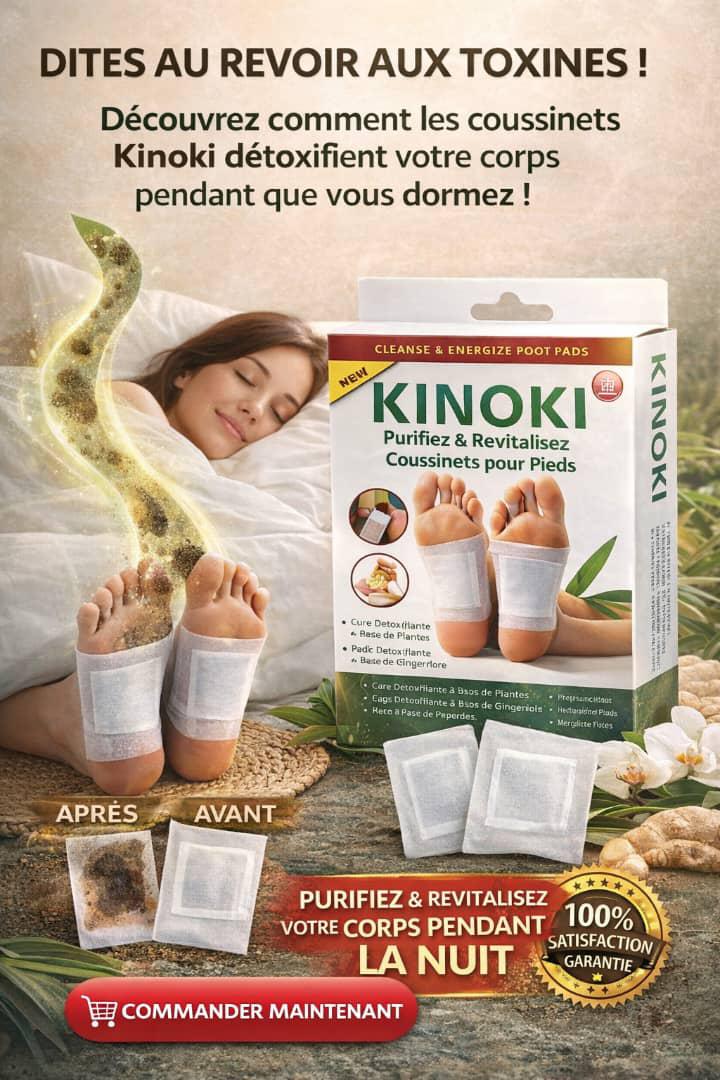 Patchs Kinoki pour Pieds – Rituel Détox & Bien-être de Nuit 🌿